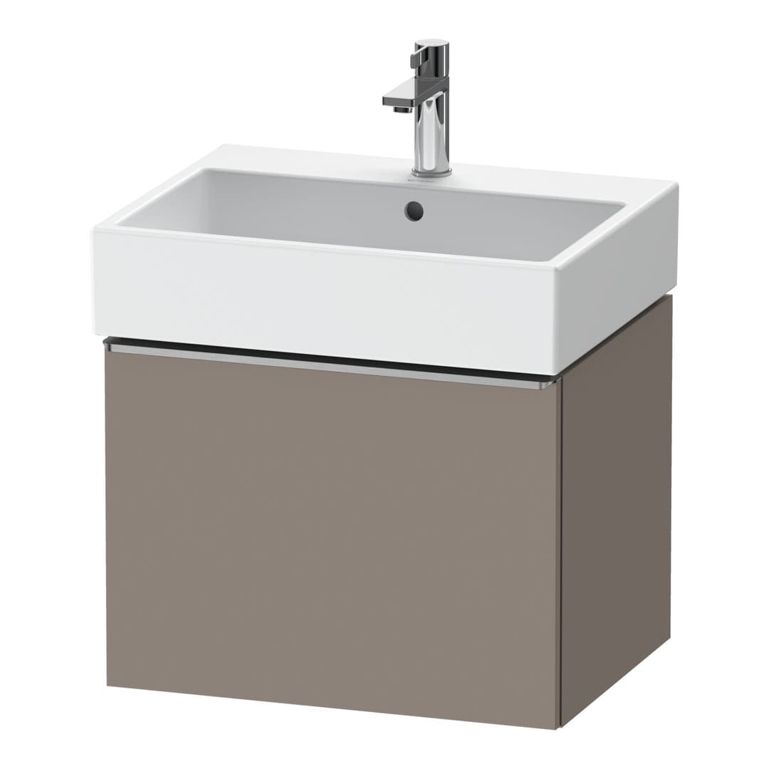 Duravit D-Neo – Έπιπλο Νιπτήρα – 584 mm, 1 συρτάρι, νιπτήρας κέντρο, 584 x 442 x 440 mm, Stainless steel Brushed – Basalte Matt, Decor (DE4271070430000)