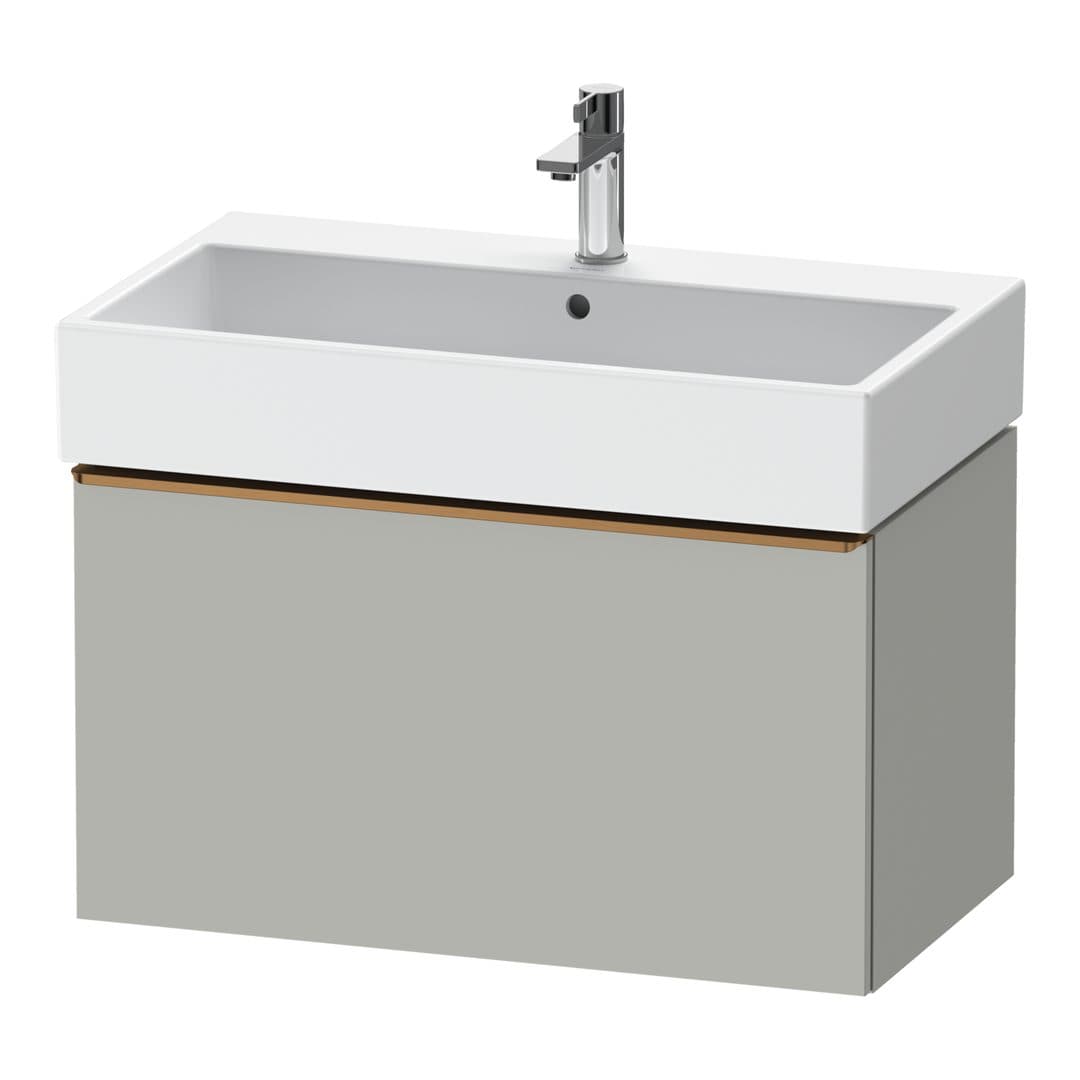 Duravit D-Neo – Έπιπλο Νιπτήρα – 784 mm, 1 συρτάρι, νιπτήρας κέντρο, 784 x 442 x 440 mm, Bronze Brushed – Concrete grey Matt, Decor (DE4273004070000)