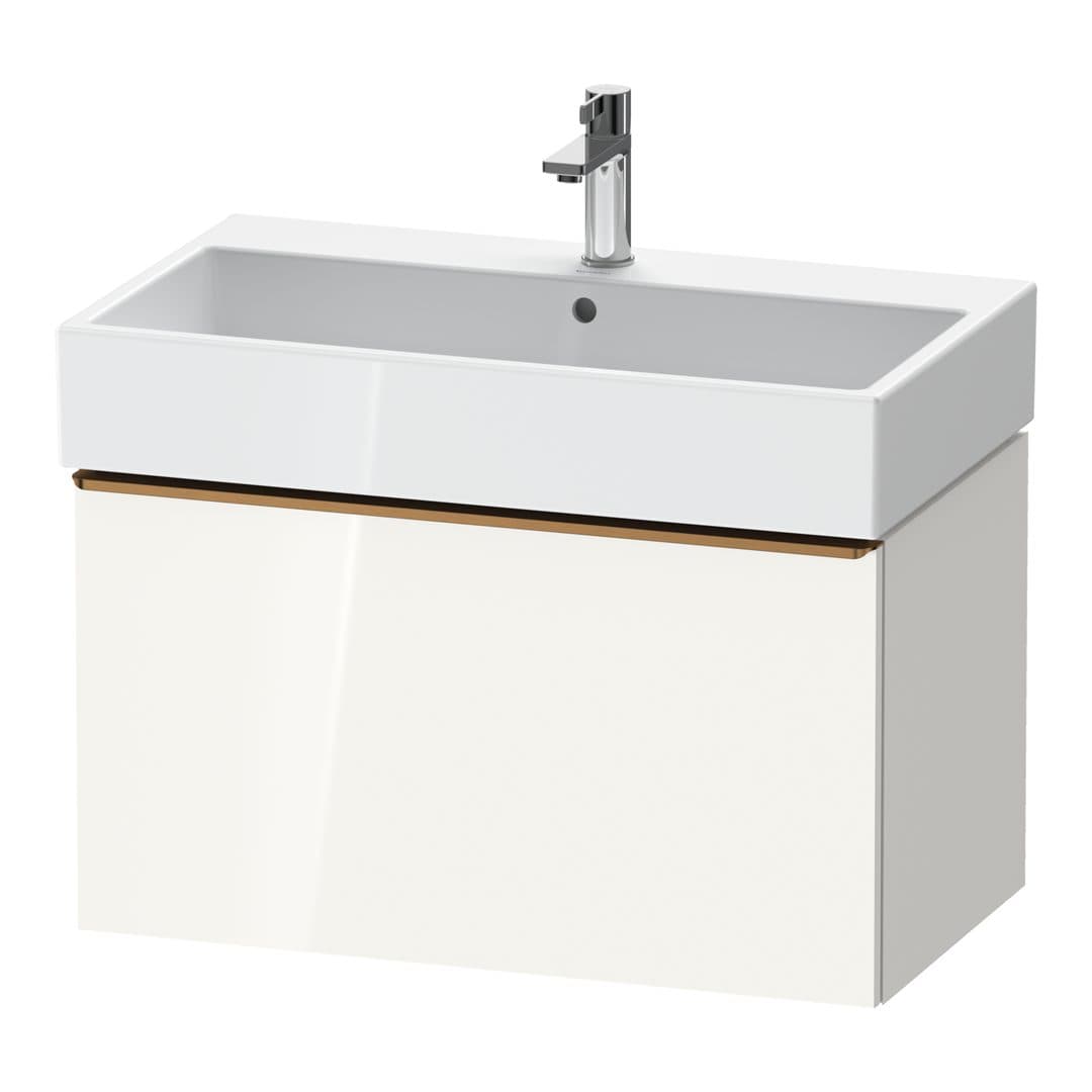Duravit D-Neo – Έπιπλο Νιπτήρα – 784 mm, 1 συρτάρι, νιπτήρας κέντρο, 784 x 442 x 440 mm, Bronze Brushed – White High Gloss, Decor (DE4273004220000)
