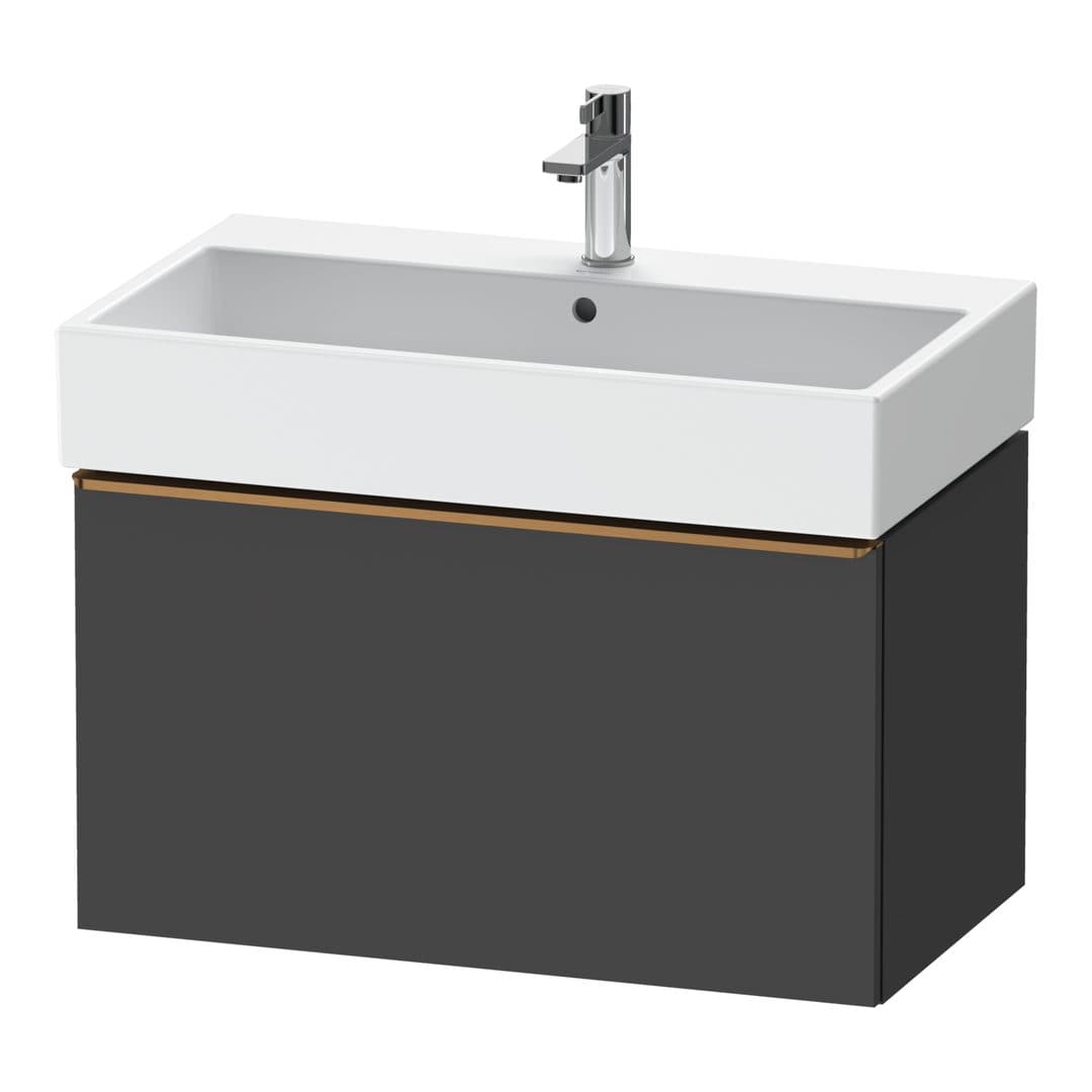 Duravit D-Neo – Έπιπλο Νιπτήρα – 784 mm, 1 συρτάρι, νιπτήρας κέντρο, 784 x 442 x 440 mm, Bronze Brushed – Graphite Matt, Decor (DE4273004490000)