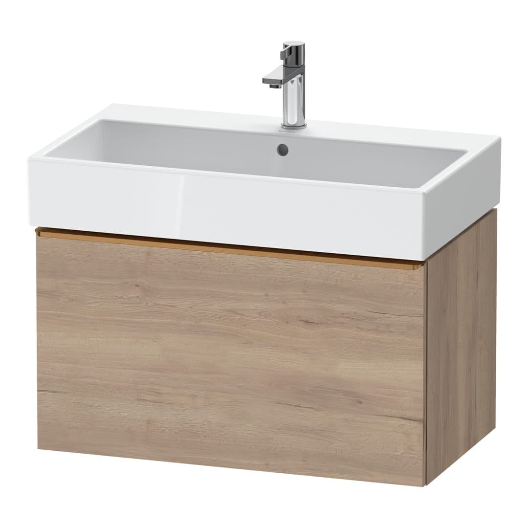 Duravit D-Neo – Έπιπλο Νιπτήρα – 784 mm, 1 συρτάρι, νιπτήρας κέντρο, 784 x 442 x 440 mm, Bronze Brushed – Marbled Oak Matt, Decor (DE4273004550000)