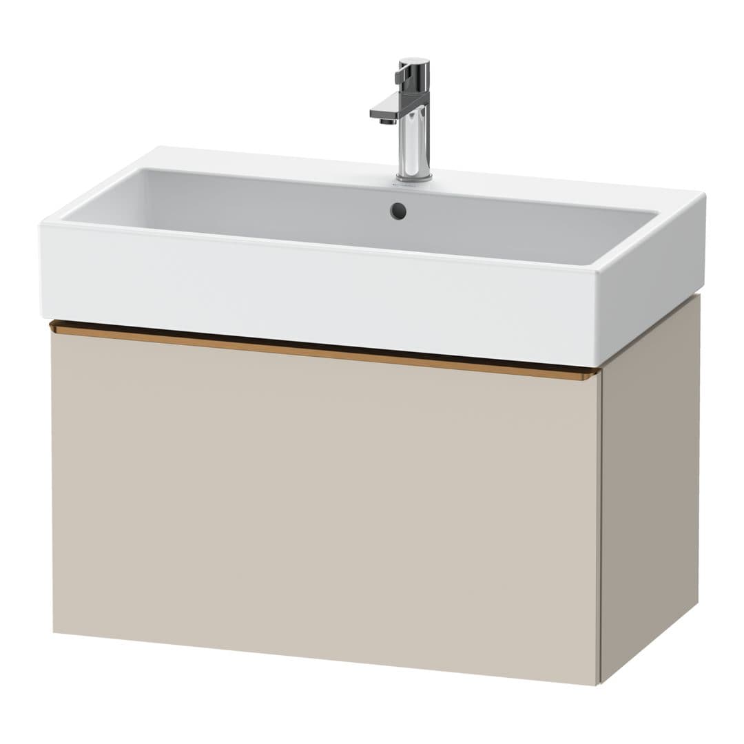 Duravit D-Neo – Έπιπλο Νιπτήρα – 784 mm, 1 συρτάρι, νιπτήρας κέντρο, 784 x 442 x 440 mm, Bronze Brushed – Taupe Matt, Decor (DE4273004910000)