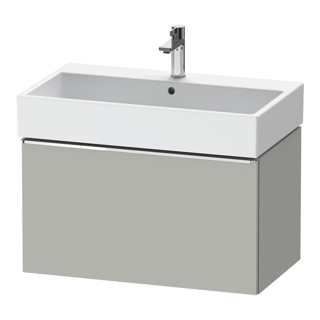 Duravit D-Neo – Έπιπλο Νιπτήρα – 784 mm, 1 συρτάρι, νιπτήρας κέντρο, 784 x 442 x 440 mm, Chrome High Gloss – Concrete grey Matt, Decor (DE4273010070000)