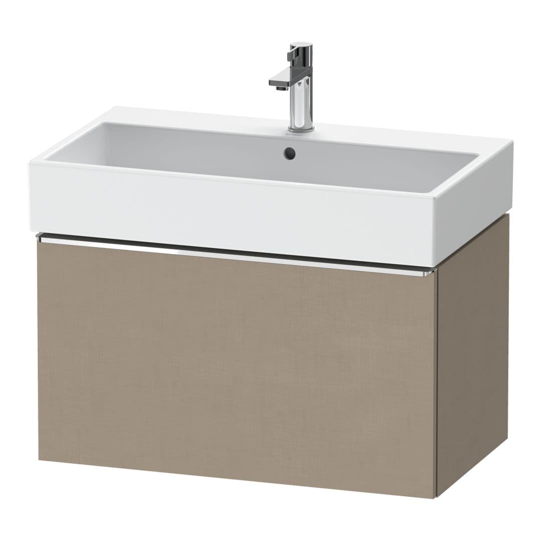 Duravit D-Neo – Έπιπλο Νιπτήρα – 784 mm, 1 συρτάρι, νιπτήρας κέντρο, 784 x 442 x 440 mm, Chrome High Gloss – Linen Matt, Decor (DE4273010750000)