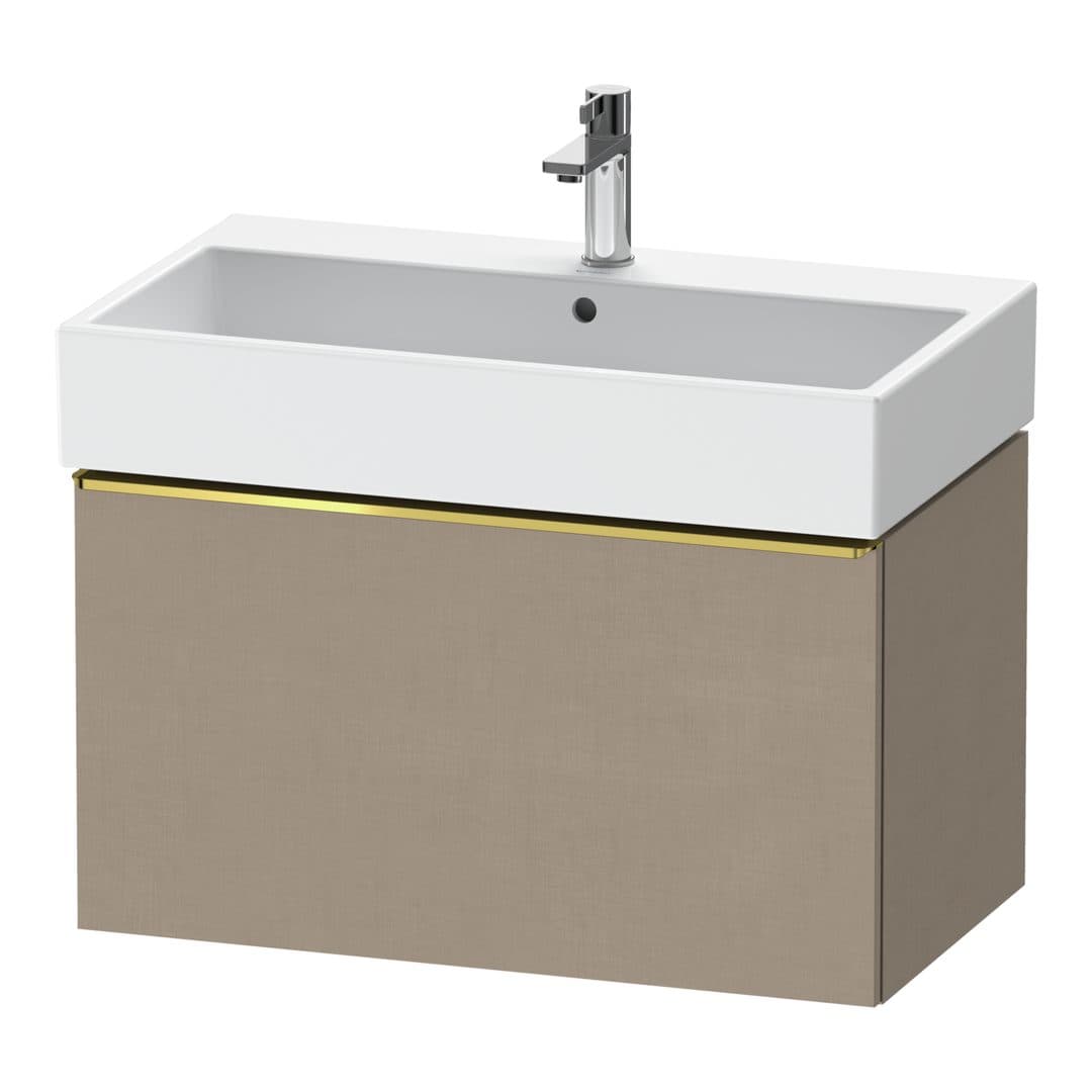 Duravit D-Neo – Έπιπλο Νιπτήρα – 784 mm, 1 συρτάρι, νιπτήρας κέντρο, 784 x 442 x 440 mm, Gold Polished – Linen Matt, Decor (DE4273034750000)