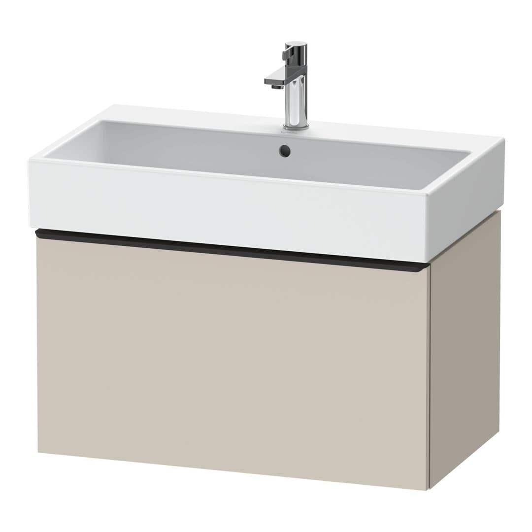 Duravit D-Neo – Έπιπλο Νιπτήρα – 784 mm, 1 συρτάρι, νιπτήρας κέντρο, 784 x 442 x 440 mm, Diamond black Matt – Taupe Matt, Decor (DE42730BD910000)