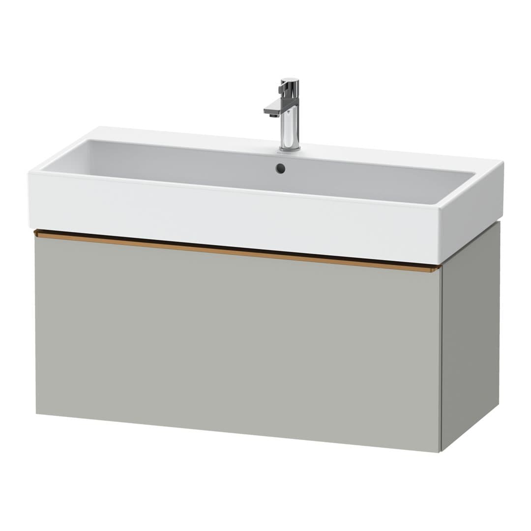 Duravit D-Neo – Έπιπλο Νιπτήρα – 984 mm, 1 συρτάρι, νιπτήρας κέντρο, 984 x 442 x 440 mm, Bronze Brushed – Concrete grey Matt, Decor (DE4274004070000)