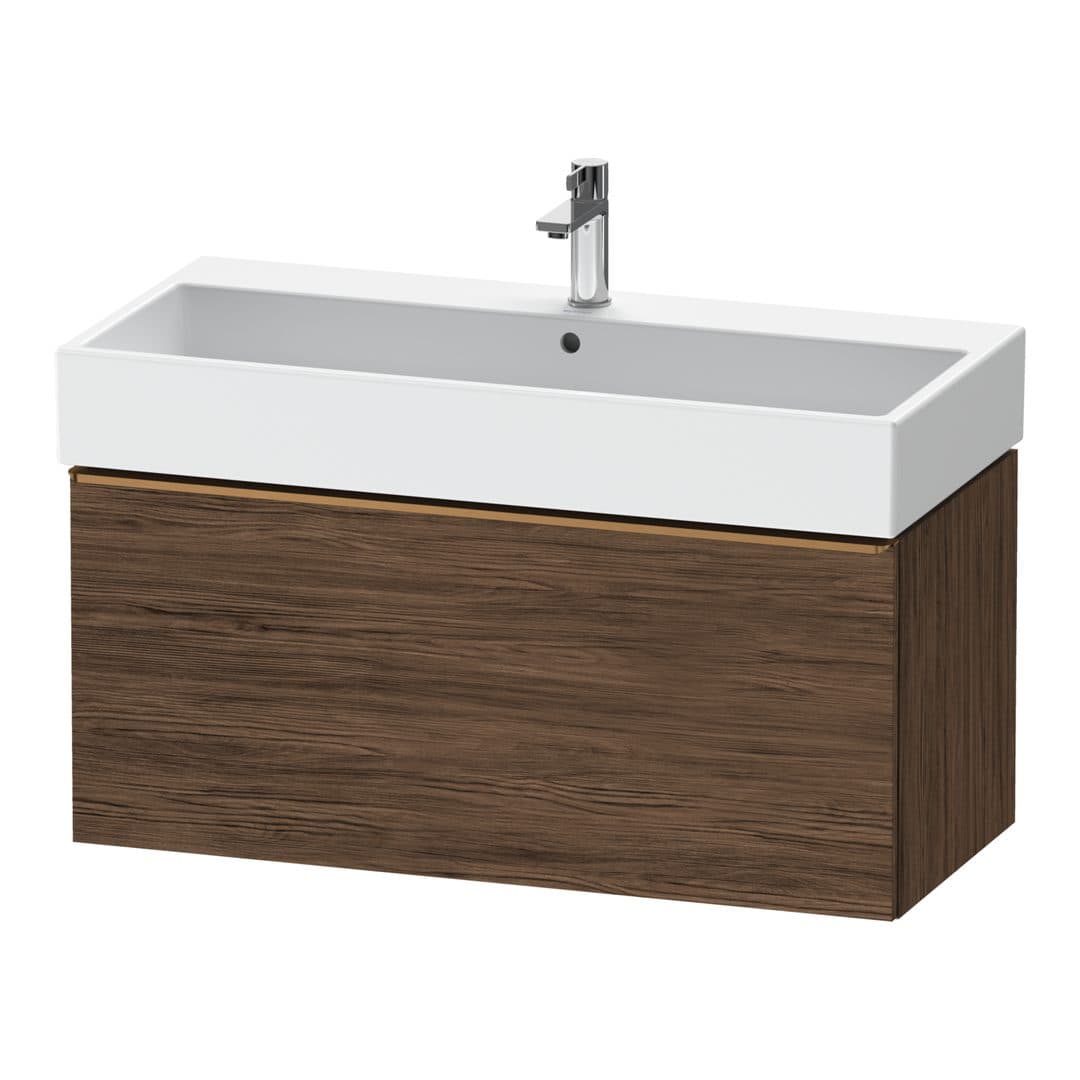 Duravit D-Neo – Έπιπλο Νιπτήρα – 984 mm, 1 συρτάρι, νιπτήρας κέντρο, 984 x 442 x 440 mm, Bronze Brushed – Walnut dark Matt, Decor (DE4274004210000)