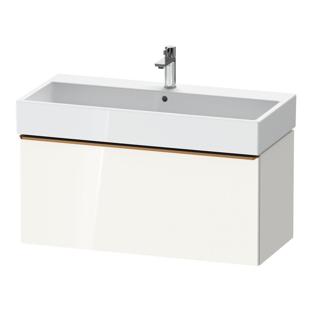 Duravit D-Neo – Έπιπλο Νιπτήρα – 984 mm, 1 συρτάρι, νιπτήρας κέντρο, 984 x 442 x 440 mm, Bronze Brushed – White High Gloss, Decor (DE4274004220000)