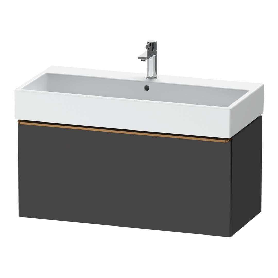 Duravit D-Neo – Έπιπλο Νιπτήρα – 984 mm, 1 συρτάρι, νιπτήρας κέντρο, 984 x 442 x 440 mm, Bronze Brushed – Graphite Matt, Decor (DE4274004490000)