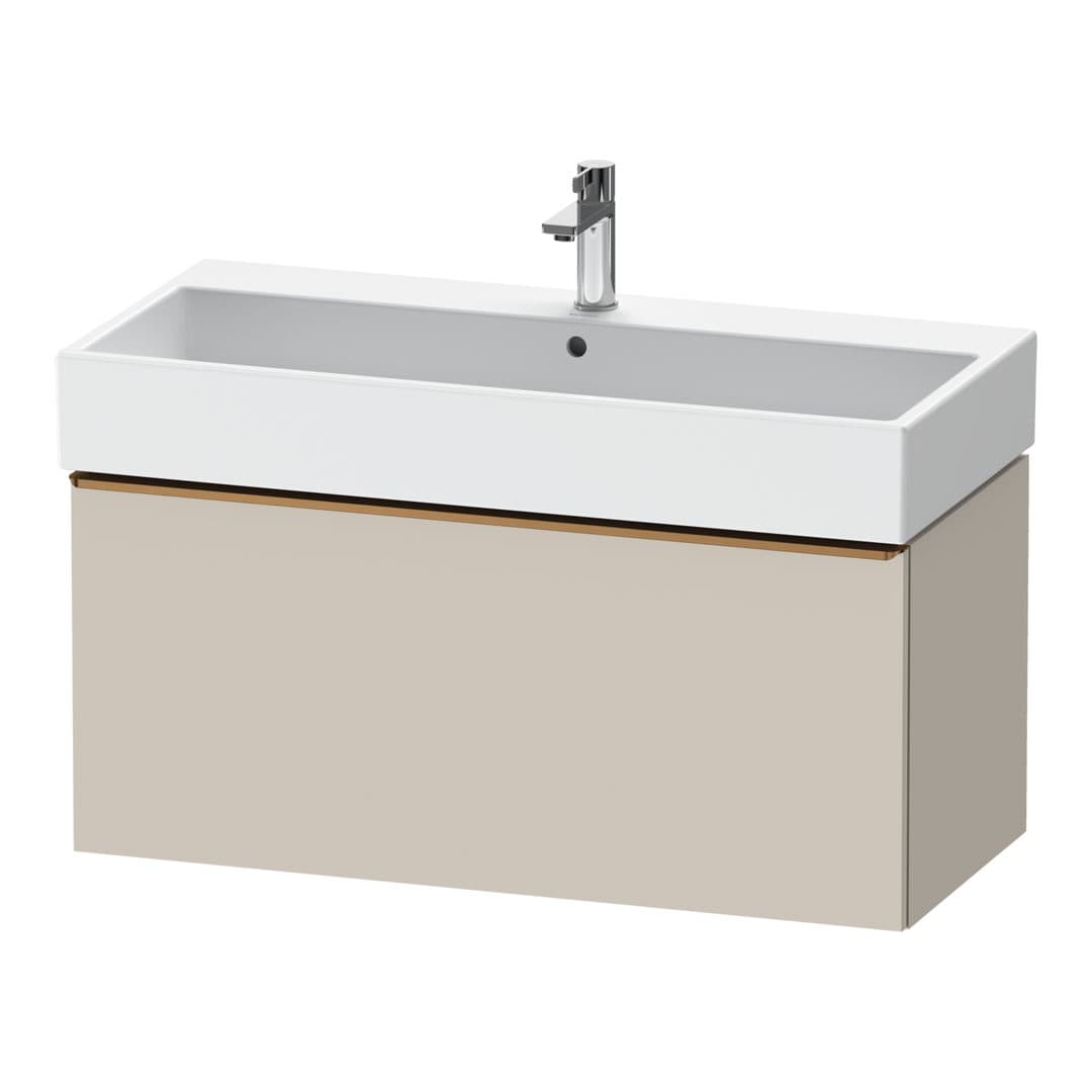 Duravit D-Neo – Έπιπλο Νιπτήρα – 984 mm, 1 συρτάρι, νιπτήρας κέντρο, 984 x 442 x 440 mm, Bronze Brushed – Taupe Matt, Decor (DE4274004910000)