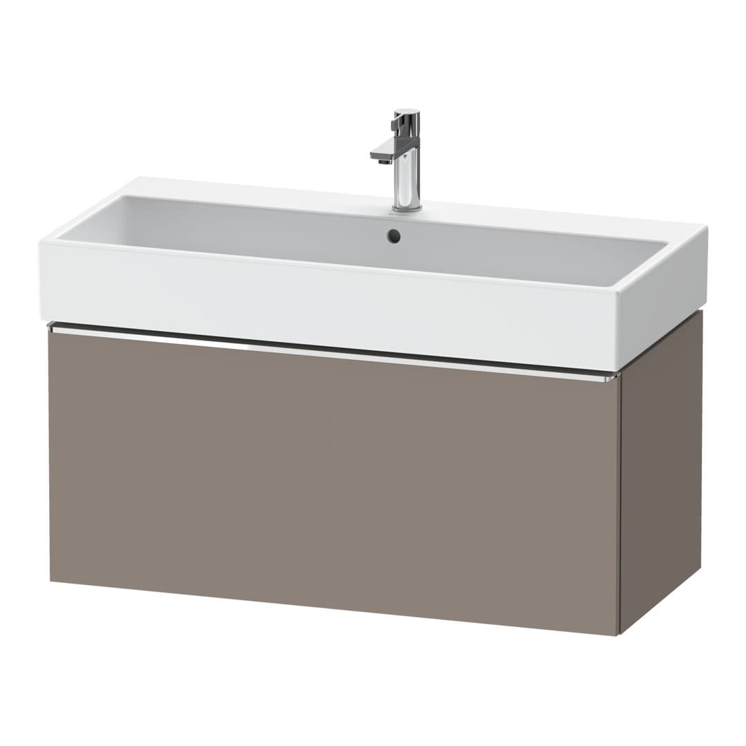 Duravit D-Neo – Έπιπλο Νιπτήρα – 984 mm, 1 συρτάρι, νιπτήρας κέντρο, 984 x 442 x 440 mm, Chrome High Gloss – Basalte Matt, Decor (DE4274010430000)