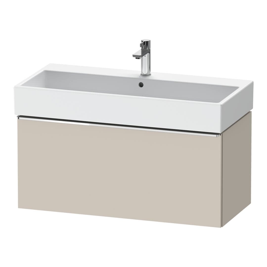 Duravit D-Neo – Έπιπλο Νιπτήρα – 984 mm, 1 συρτάρι, νιπτήρας κέντρο, 984 x 442 x 440 mm, Chrome High Gloss – Taupe Matt, Decor (DE4274010910000)