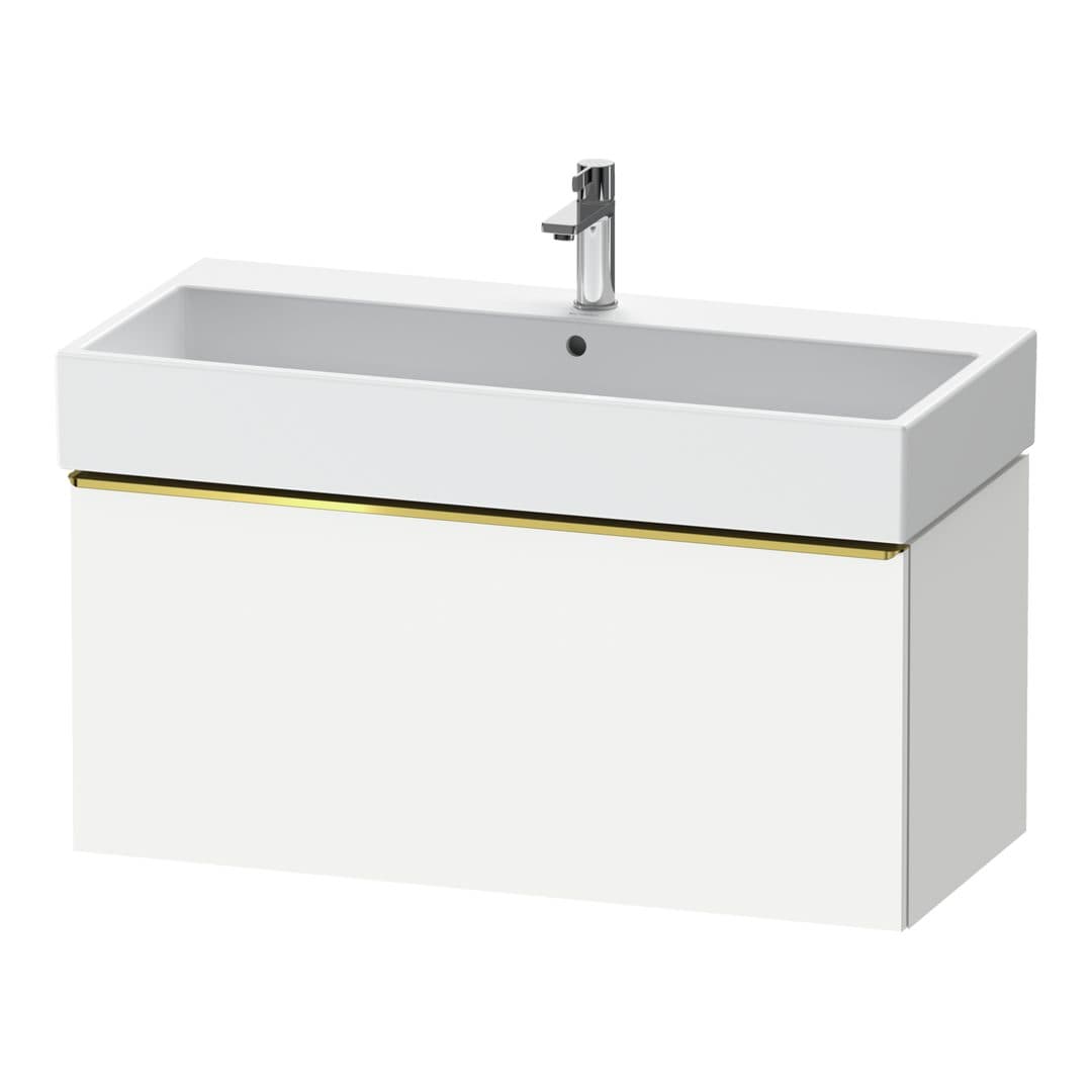 Duravit D-Neo – Έπιπλο Νιπτήρα – 984 mm, 1 συρτάρι, νιπτήρας κέντρο, 984 x 442 x 440 mm, Gold Polished – White Matt, Decor (DE4274034180000)