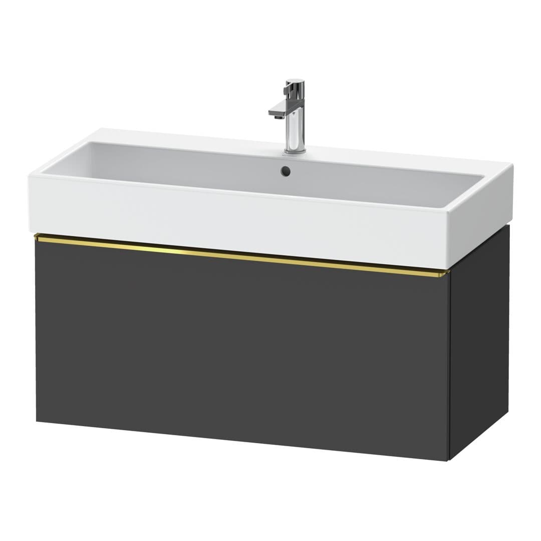 Duravit D-Neo – Έπιπλο Νιπτήρα – 984 mm, 1 συρτάρι, νιπτήρας κέντρο, 984 x 442 x 440 mm, Gold Polished – Graphite Matt, Decor (DE4274034490000)