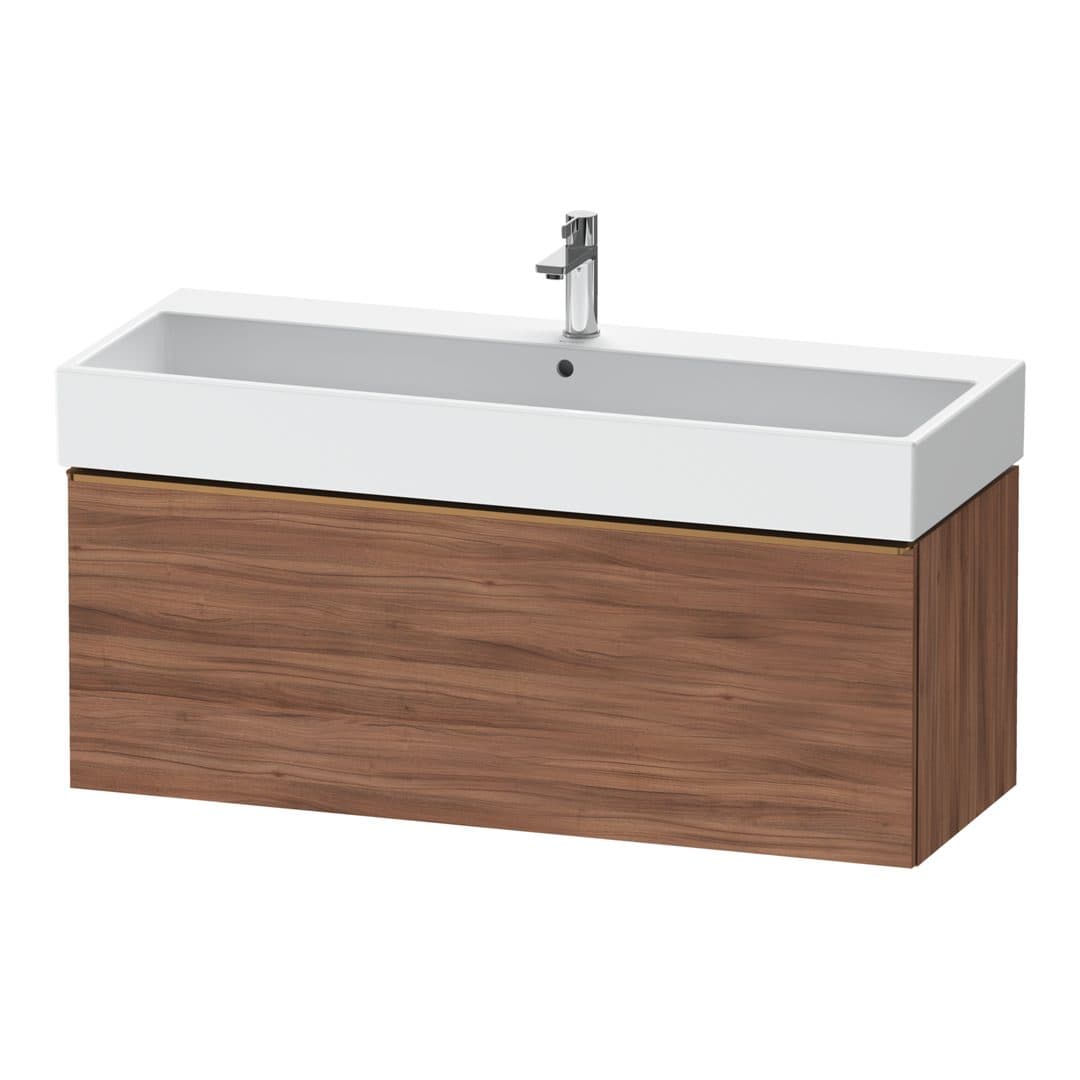 Duravit D-Neo – Έπιπλο Νιπτήρα – 1184 mm, 1 συρτάρι, νιπτήρας κέντρο, 1184 x 442 x 440 mm, Bronze Brushed – Walnut Matt, Decor (DE4275004790000)
