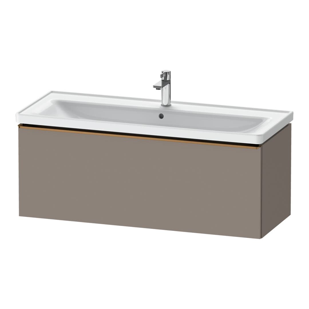 Duravit D-Neo – Έπιπλο Νιπτήρα – 1184 mm, 1 συρτάρι, νιπτήρας κέντρο, 1184 x 452 x 440 mm, Bronze Brushed – Basalte Matt, Decor (DE4291004430000)