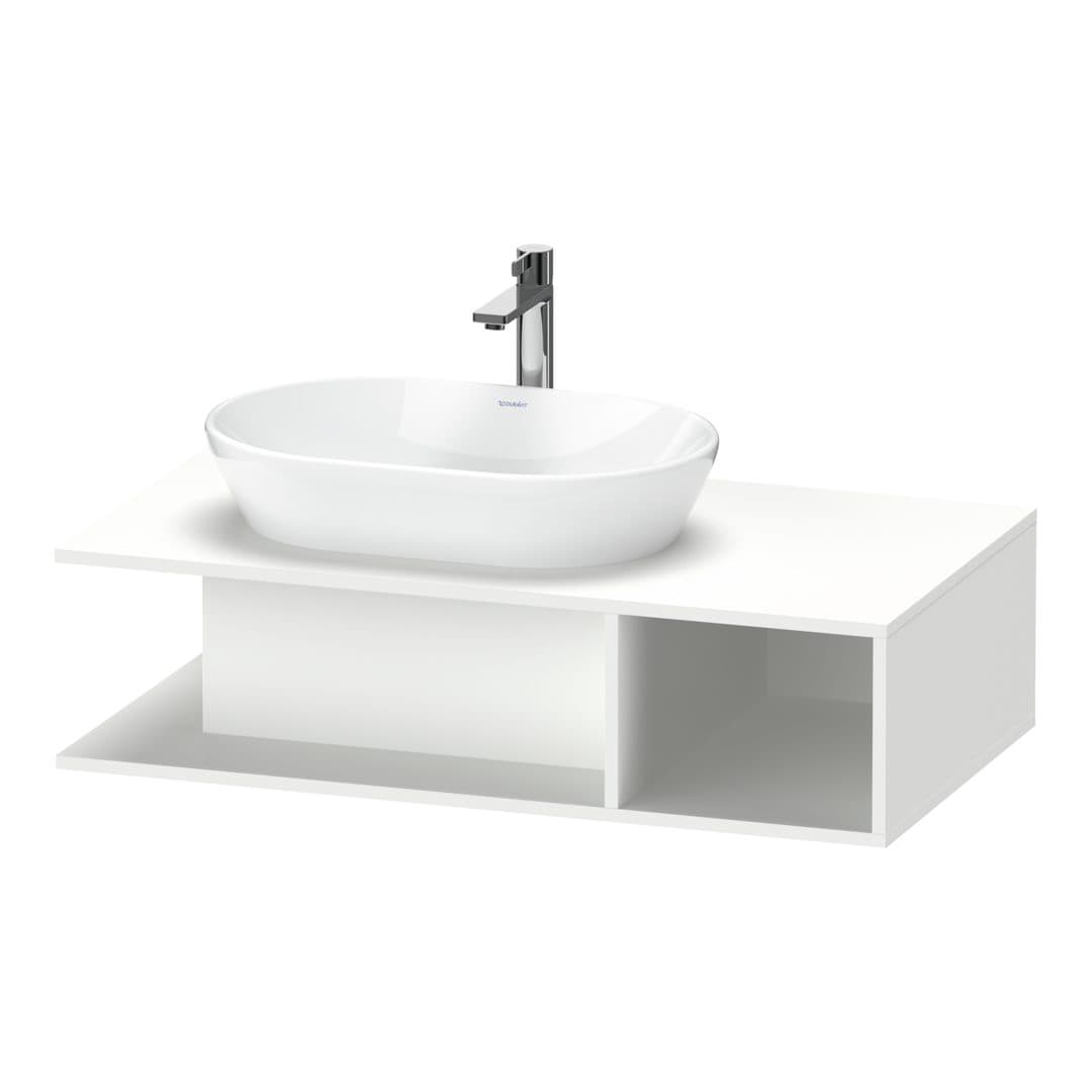 Duravit D-Neo – Έπιπλο Νιπτήρα – 1000 mm, για κονσόλα, νιπτήρας αριστερά – White Matt, Decor (DE492901818)