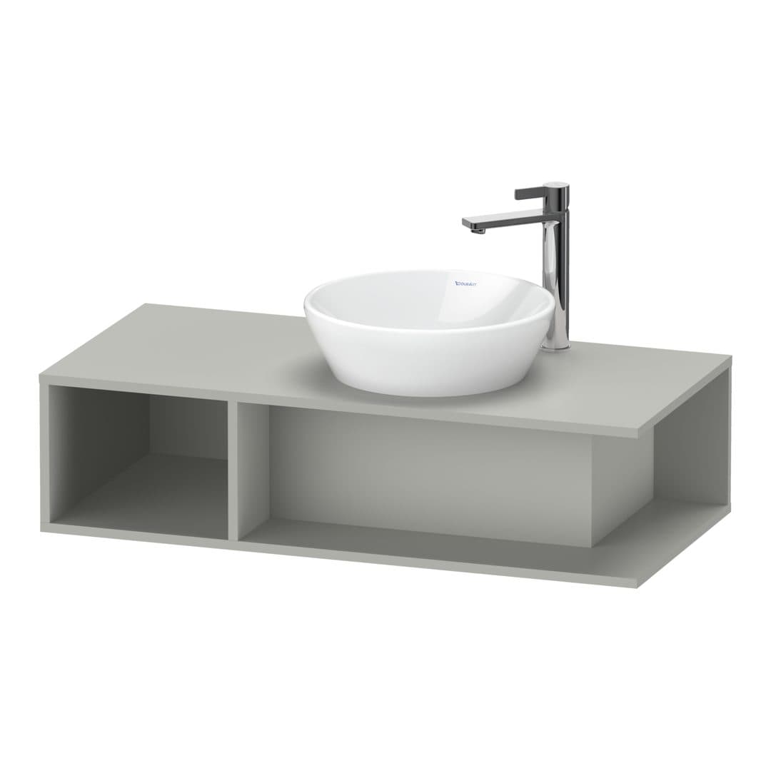 Duravit D-Neo – Έπιπλο Νιπτήρα – 1000 mm, για κονσόλα, νιπτήρας δεξιά, Compact – Concrete grey Matt, Decor (DE493900707)
