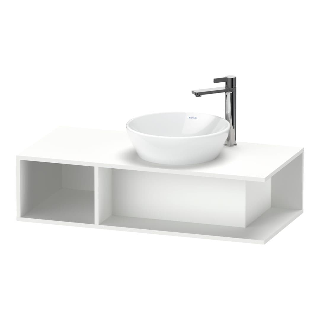 Duravit D-Neo – Έπιπλο Νιπτήρα – 1000 mm, για κονσόλα, νιπτήρας δεξιά, Compact – White Matt, Decor (DE493901818)