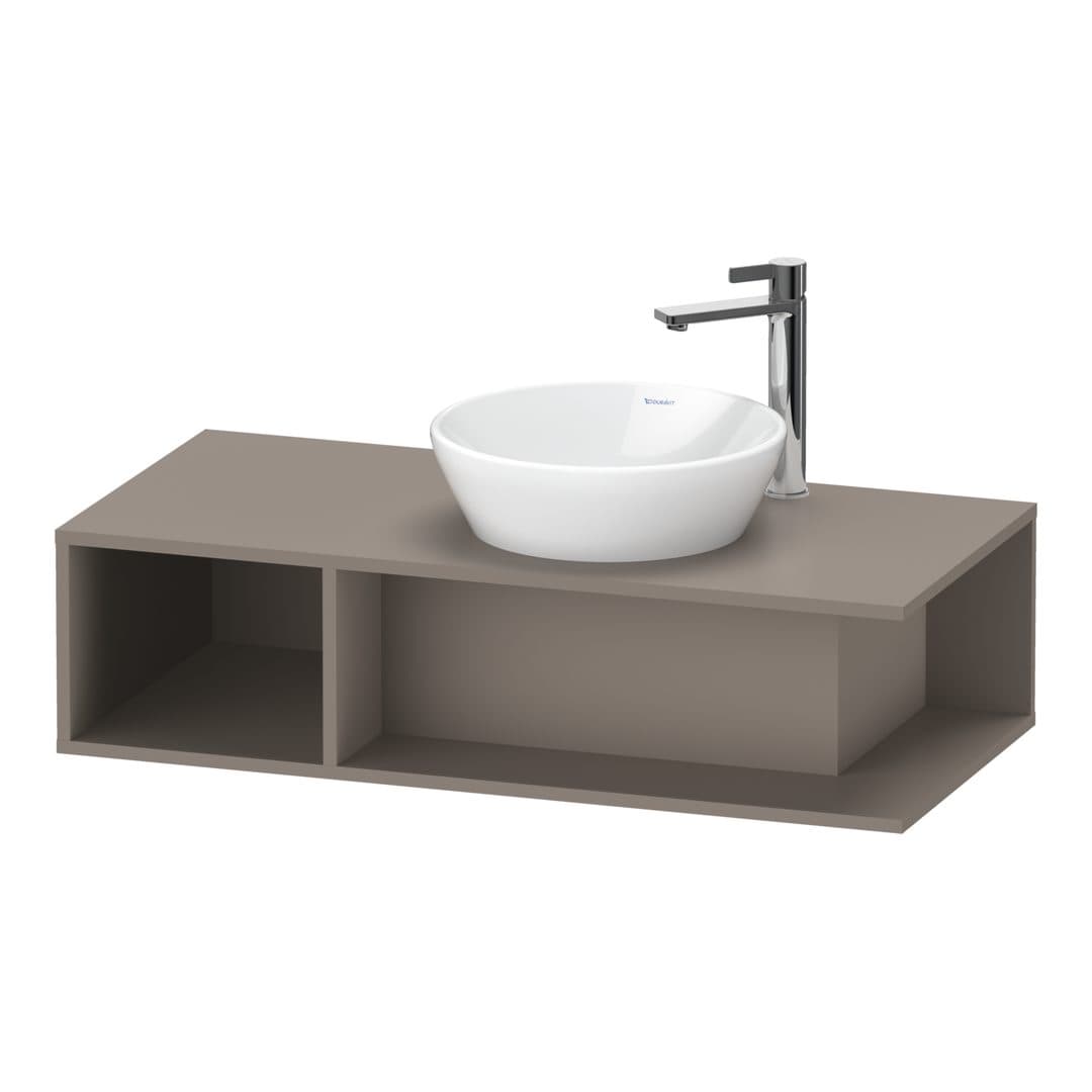 Duravit D-Neo – Έπιπλο Νιπτήρα – 1000 mm, για κονσόλα, νιπτήρας δεξιά, Compact – Basalte Matt, Decor (DE493904343)