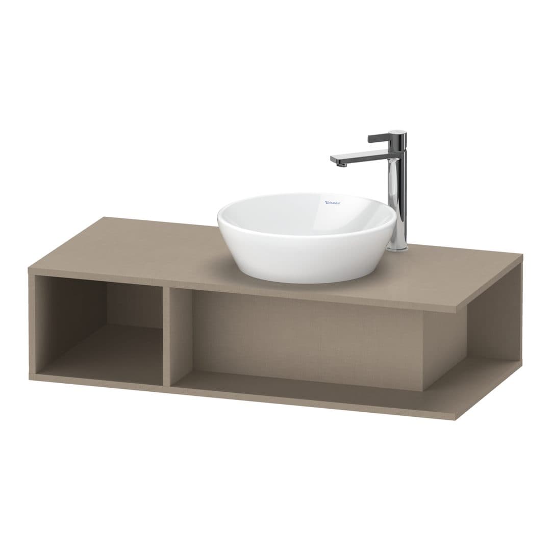 Duravit D-Neo – Έπιπλο Νιπτήρα – 1000 mm, για κονσόλα, νιπτήρας δεξιά, Compact – Linen Matt, Decor (DE493907575)