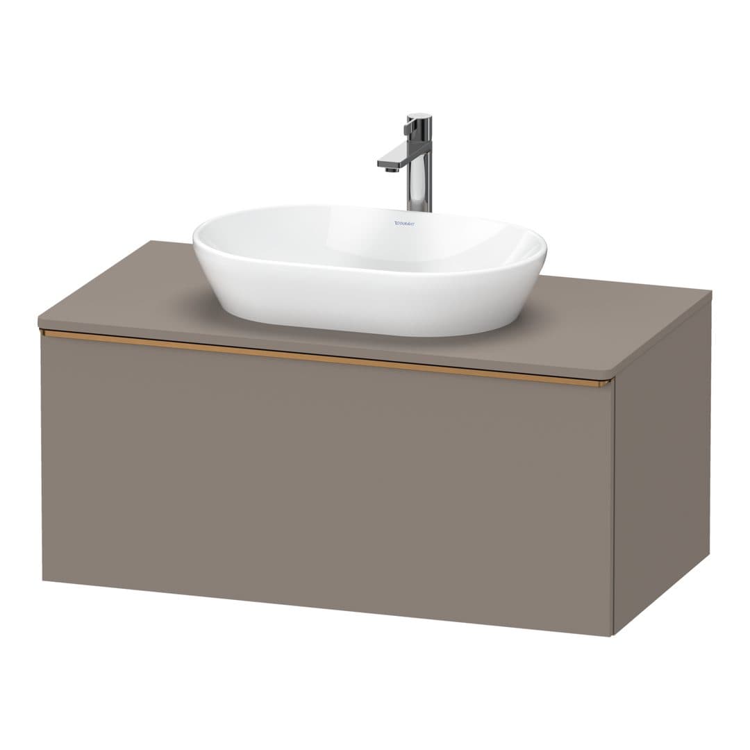 Duravit D-Neo – Έπιπλο Νιπτήρα – 1000 mm, για κονσόλα, 1 συρτάρι, νιπτήρας κέντρο, Bronze Brushed – Basalte Matt, Decor (DE4948004430000)