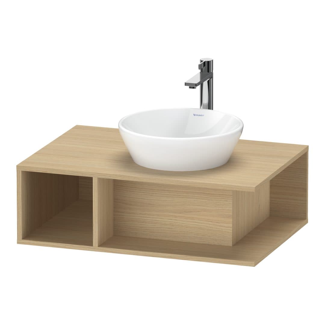 Duravit D-Neo – Έπιπλο Νιπτήρα – 800 mm, για κονσόλα, νιπτήρας δεξιά – Natural oak, Decor (DE495803030)