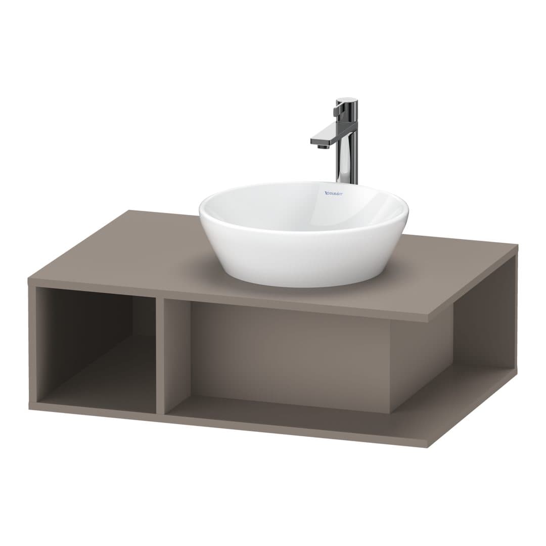 Duravit D-Neo – Έπιπλο Νιπτήρα – 800 mm, για κονσόλα, νιπτήρας δεξιά – Basalte Matt, Decor (DE495804343)
