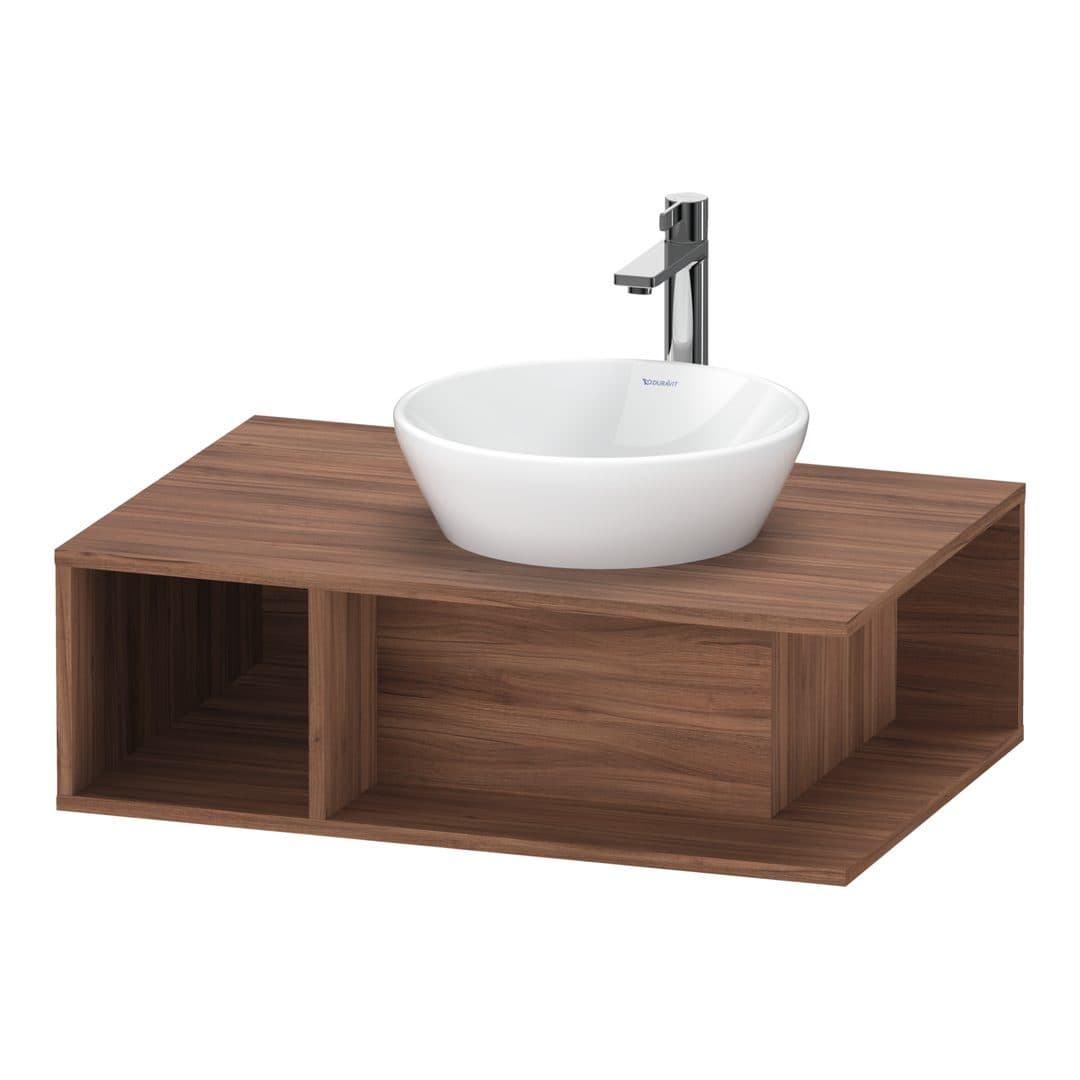 Duravit D-Neo – Έπιπλο Νιπτήρα – 800 mm, για κονσόλα, νιπτήρας δεξιά – Walnut Matt, Decor (DE495807979)