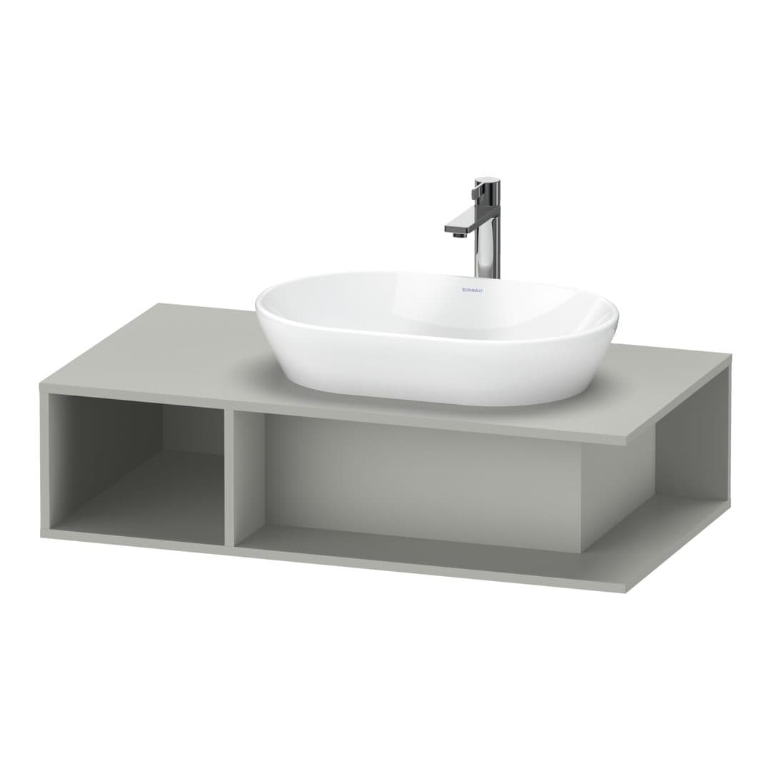 Duravit D-Neo – Έπιπλο Νιπτήρα – 1000 mm, για κονσόλα, νιπτήρας δεξιά – Concrete grey Matt, Decor (DE495900707)