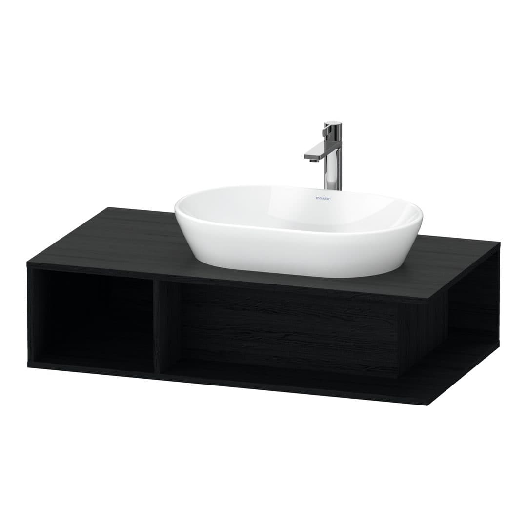 Duravit D-Neo – Έπιπλο Νιπτήρα – 1000 mm, για κονσόλα, νιπτήρας δεξιά – Black oak Matt, Decor (DE495901616)