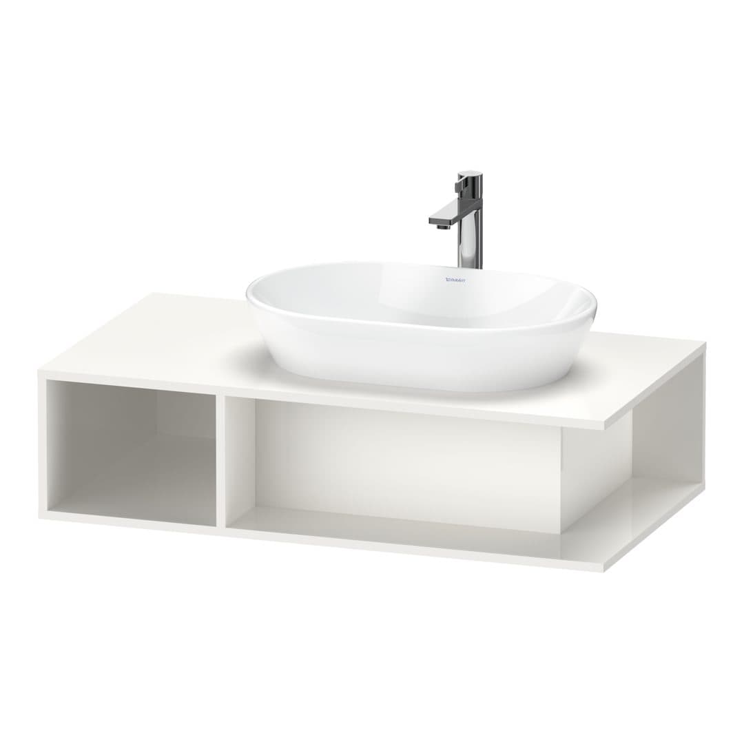 Duravit D-Neo – Έπιπλο Νιπτήρα – 1000 mm, για κονσόλα, νιπτήρας δεξιά – White High Gloss, Decor (DE495902222)