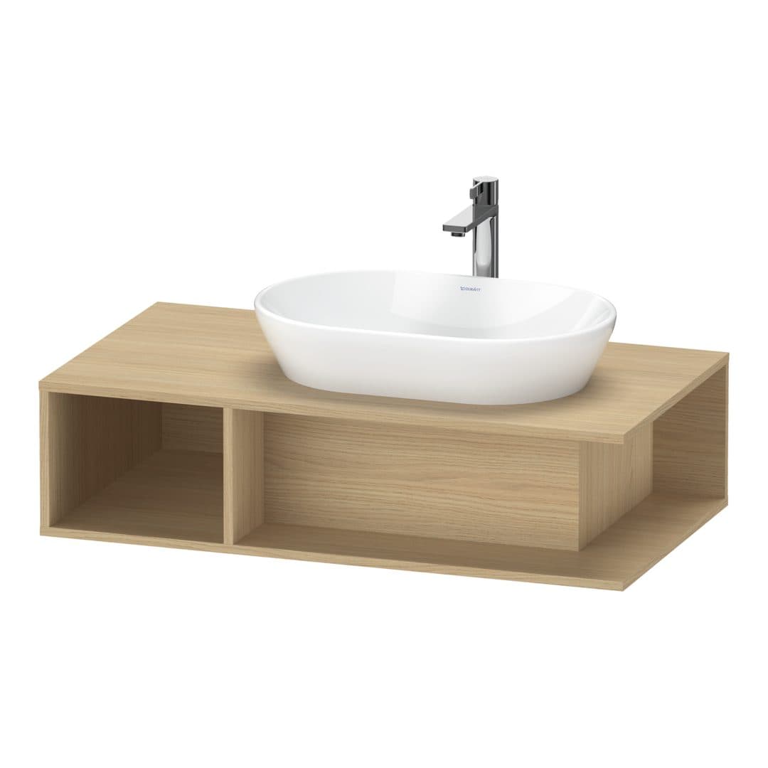 Duravit D-Neo – Έπιπλο Νιπτήρα – 1000 mm, για κονσόλα, νιπτήρας δεξιά – Natural oak, Decor (DE495903030)