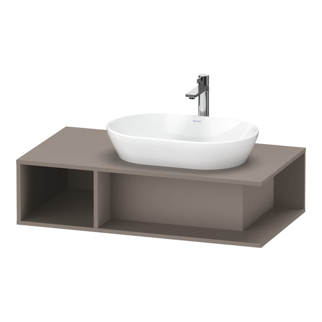 Duravit D-Neo – Έπιπλο Νιπτήρα – 1000 mm, για κονσόλα, νιπτήρας δεξιά – Basalte Matt, Decor (DE495904343)
