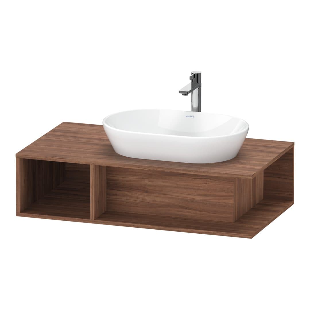 Duravit D-Neo – Έπιπλο Νιπτήρα – 1000 mm, για κονσόλα, νιπτήρας δεξιά – Walnut Matt, Decor (DE495907979)