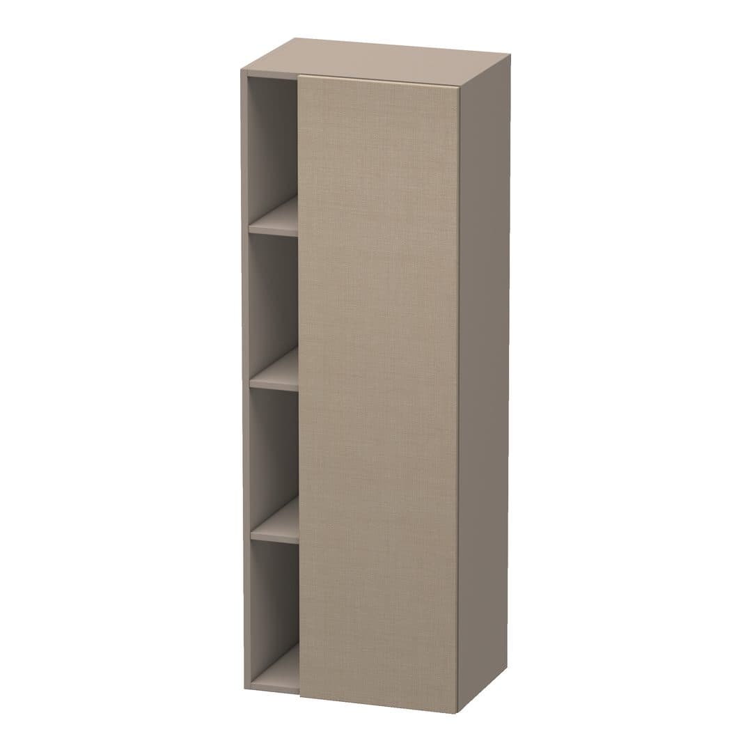 Duravit DuraStyle – Κολόνα Μπάνιου – 500 mm, 1 πόρτα, δεξιά, σώμα Basalte Matt, 500 x 360 x 1400 mm – Linen Matt, Decor (DS1239R7543)