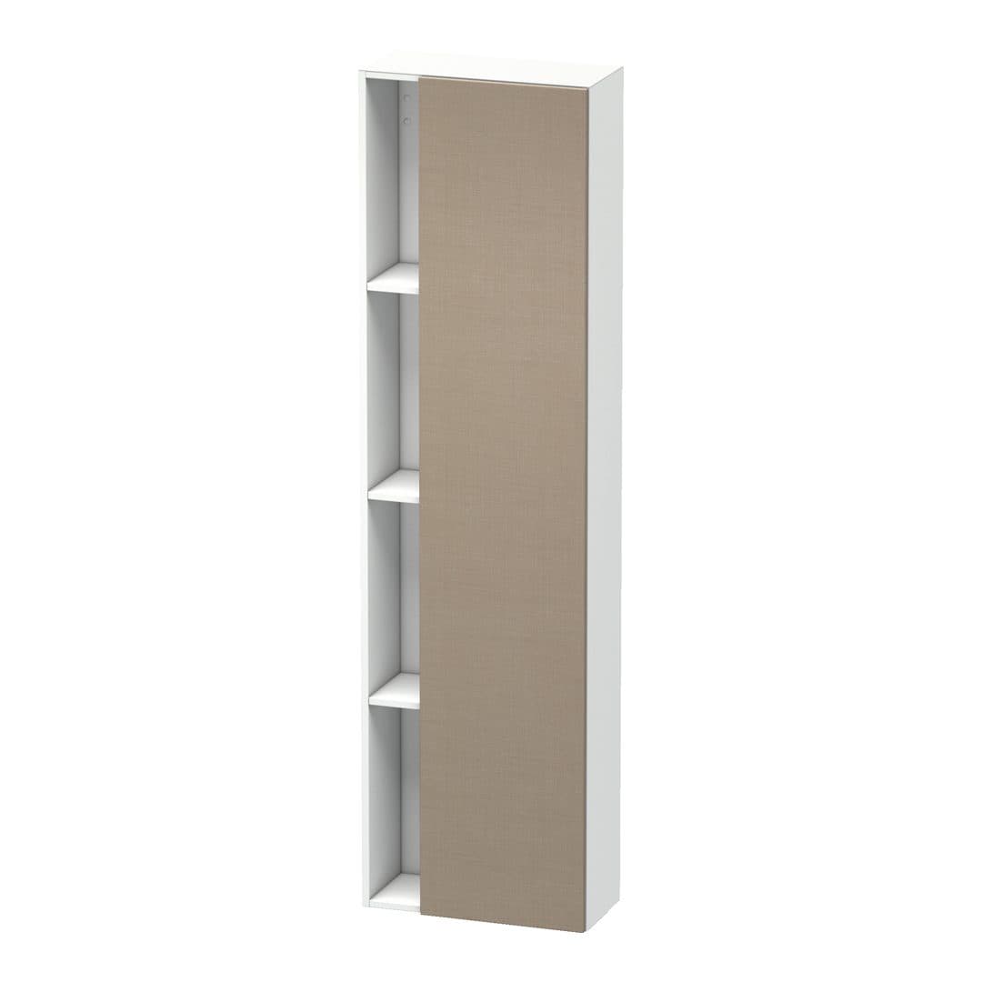 Duravit DuraStyle – Κολόνα Μπάνιου – 500 mm, 1 πόρτα, δεξιά, σώμα White Matt, 500 x 240 x 1800 mm – Linen Matt, Decor (DS1248R7518)