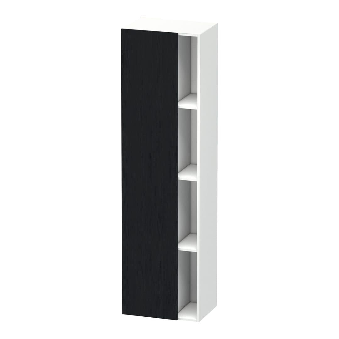 Duravit DuraStyle – Κολόνα Μπάνιου – 500 mm, 1 πόρτα, αριστερή, σώμα White Matt, 500 x 360 x 1800 mm – Black oak Matt, Decor (DS1249L1618)