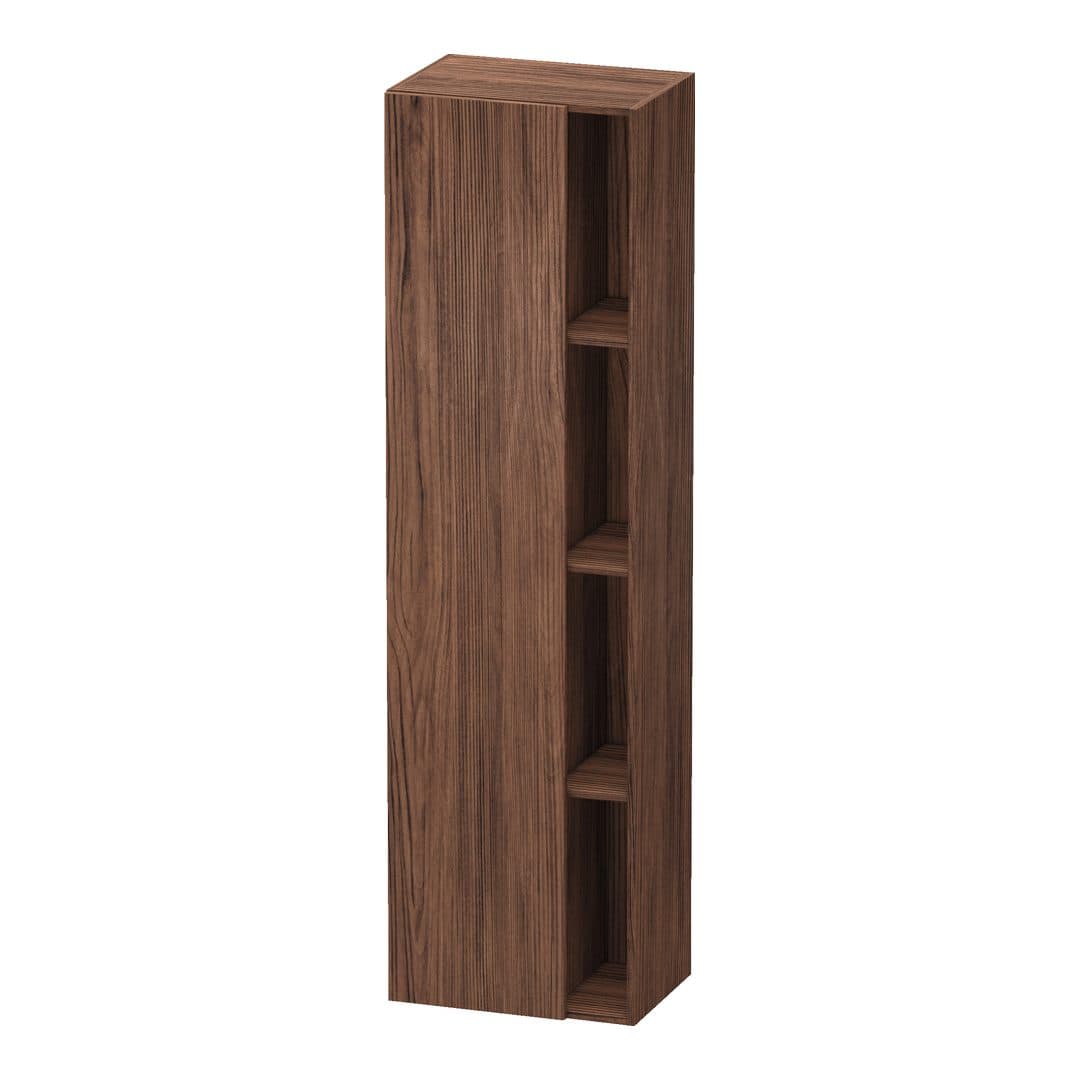 Duravit DuraStyle – Κολόνα Μπάνιου – 500 mm, 1 πόρτα, αριστερή, 500 x 360 x 1800 mm – Walnut dark Matt, Decor (DS1249L2121)