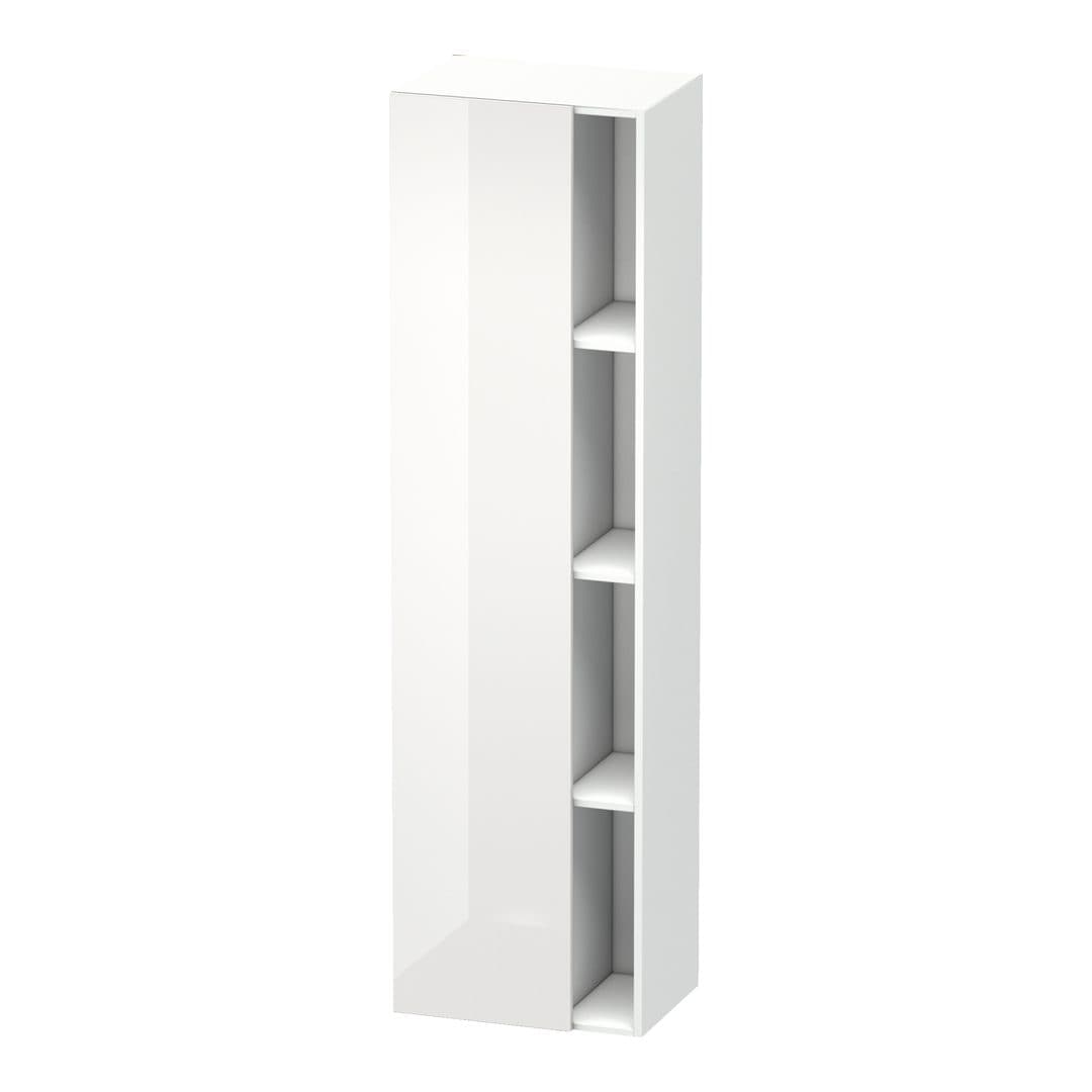 Duravit DuraStyle – Κολόνα Μπάνιου – 500 mm, 1 πόρτα, αριστερή, 500 x 360 x 1800 mm, σώμα White Matt – White High Gloss, Decor (DS1249L2218)