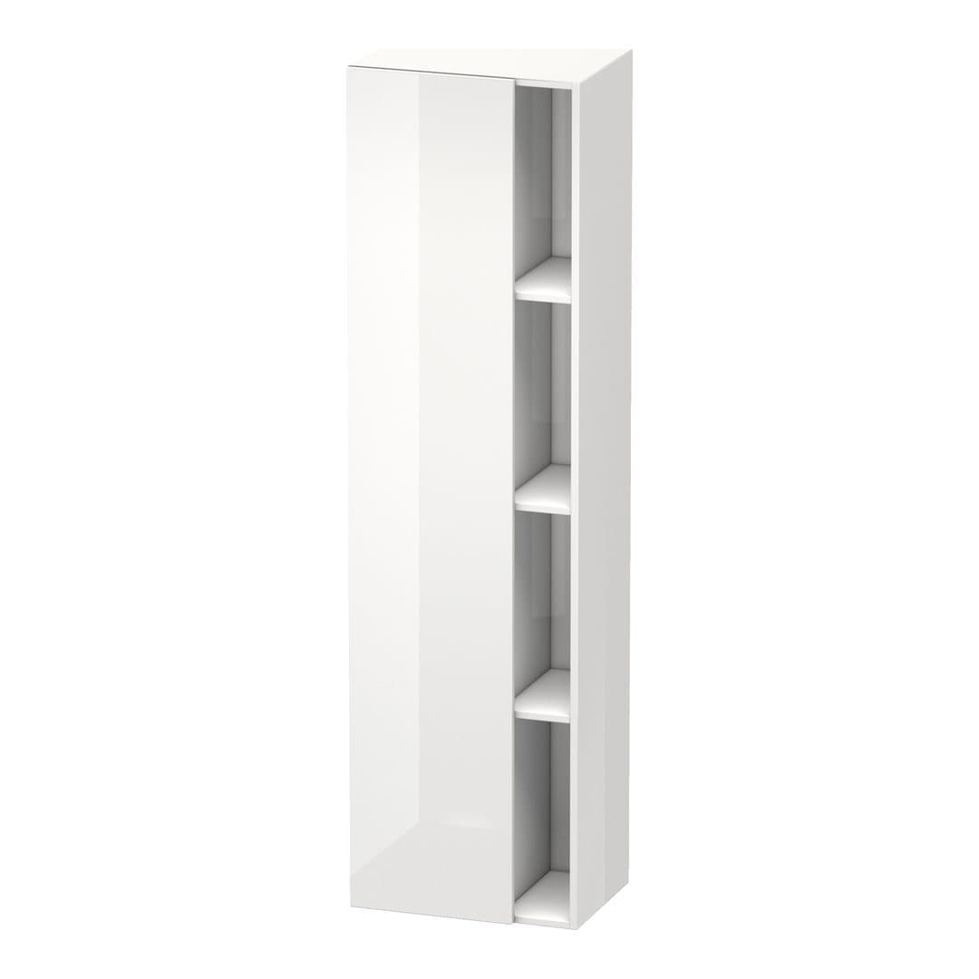 Duravit DuraStyle – Κολόνα Μπάνιου – 500 mm, 1 πόρτα, αριστερή, 500 x 360 x 1800 mm, σώμα White High Gloss – White High Gloss, Decor (DS1249L2222)