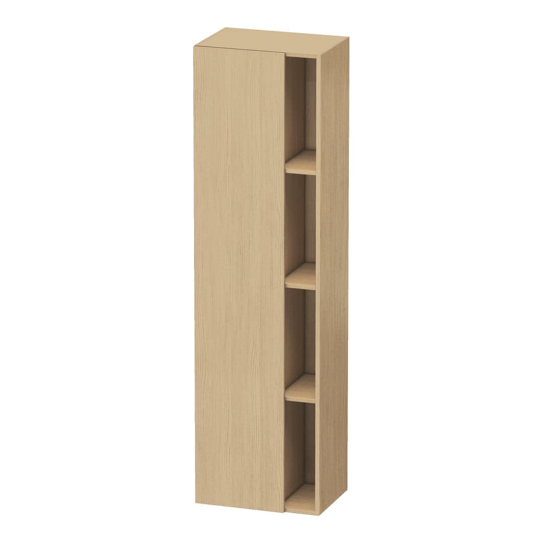 Duravit DuraStyle – Κολόνα Μπάνιου – 500 mm, 1 πόρτα, αριστερή, 500 x 360 x 1800 mm – Natural oak, Decor (DS1249L3030)