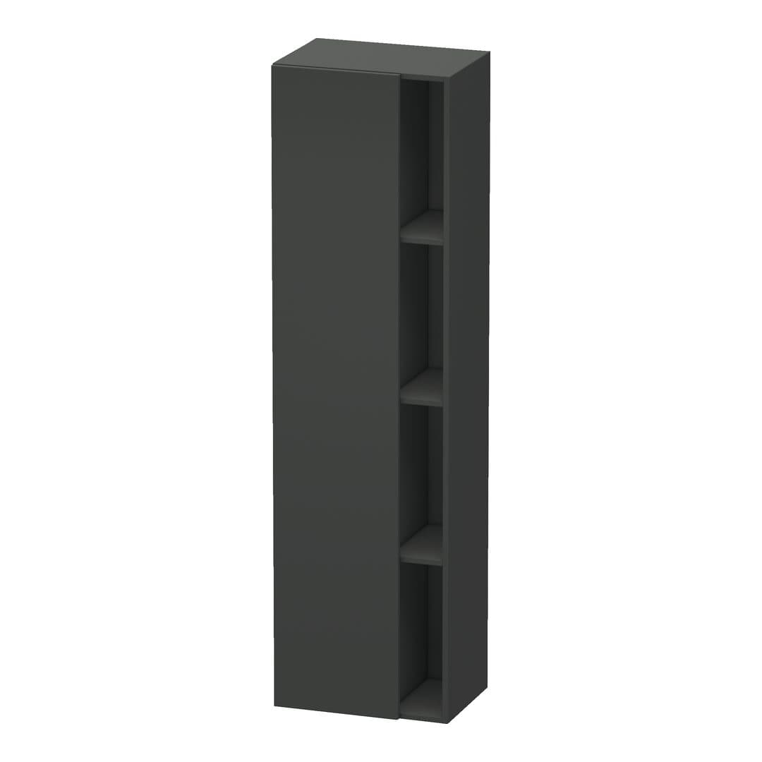 Duravit DuraStyle – Κολόνα Μπάνιου – 500 mm, 1 πόρτα, αριστερή, 500 x 360 x 1800 mm – Graphite Matt, Decor (DS1249L4949)