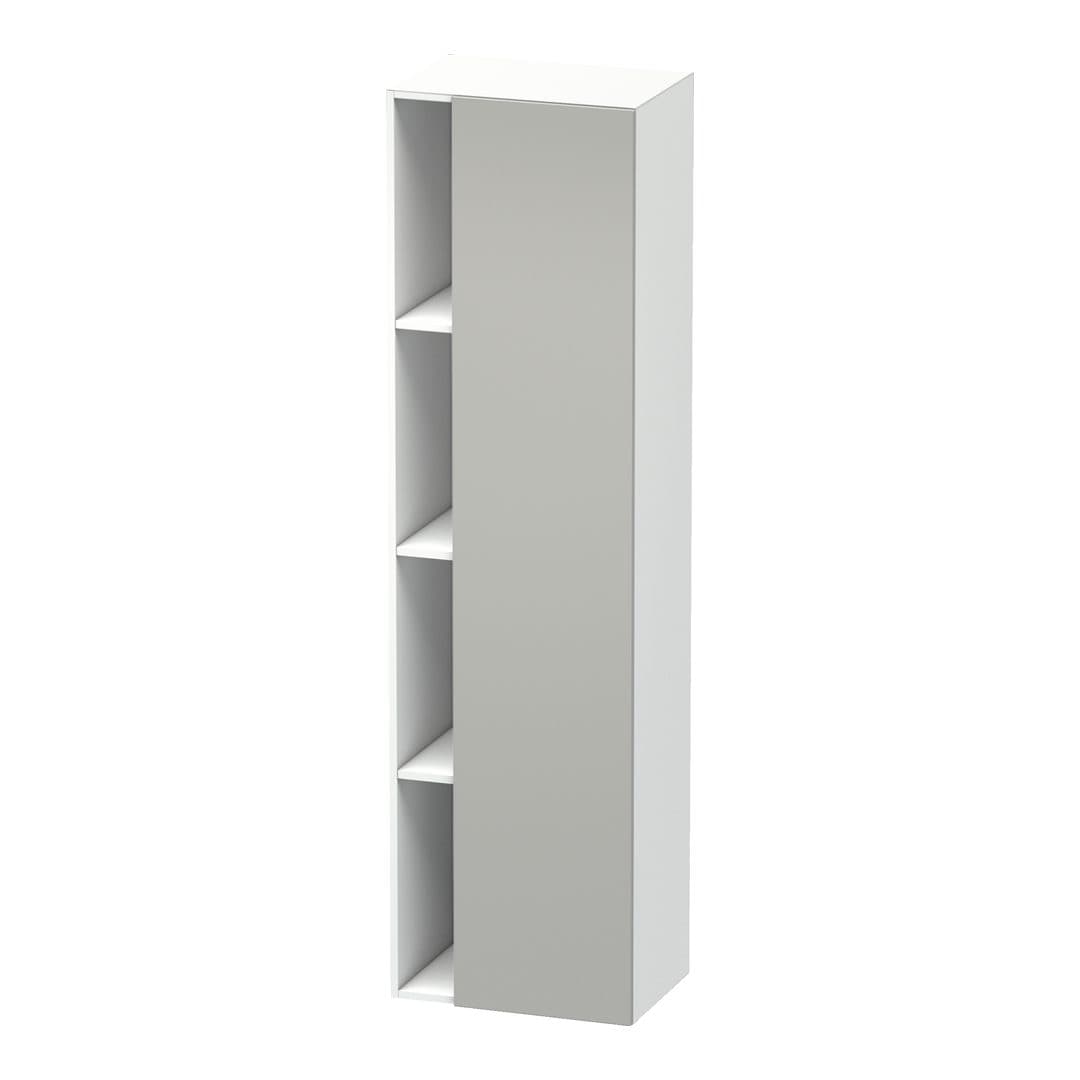 Duravit DuraStyle – Κολόνα Μπάνιου – 500 mm, 1 πόρτα, δεξιά, σώμα White Matt, 500 x 360 x 1800 mm – Concrete grey Matt, Decor (DS1249R0718)