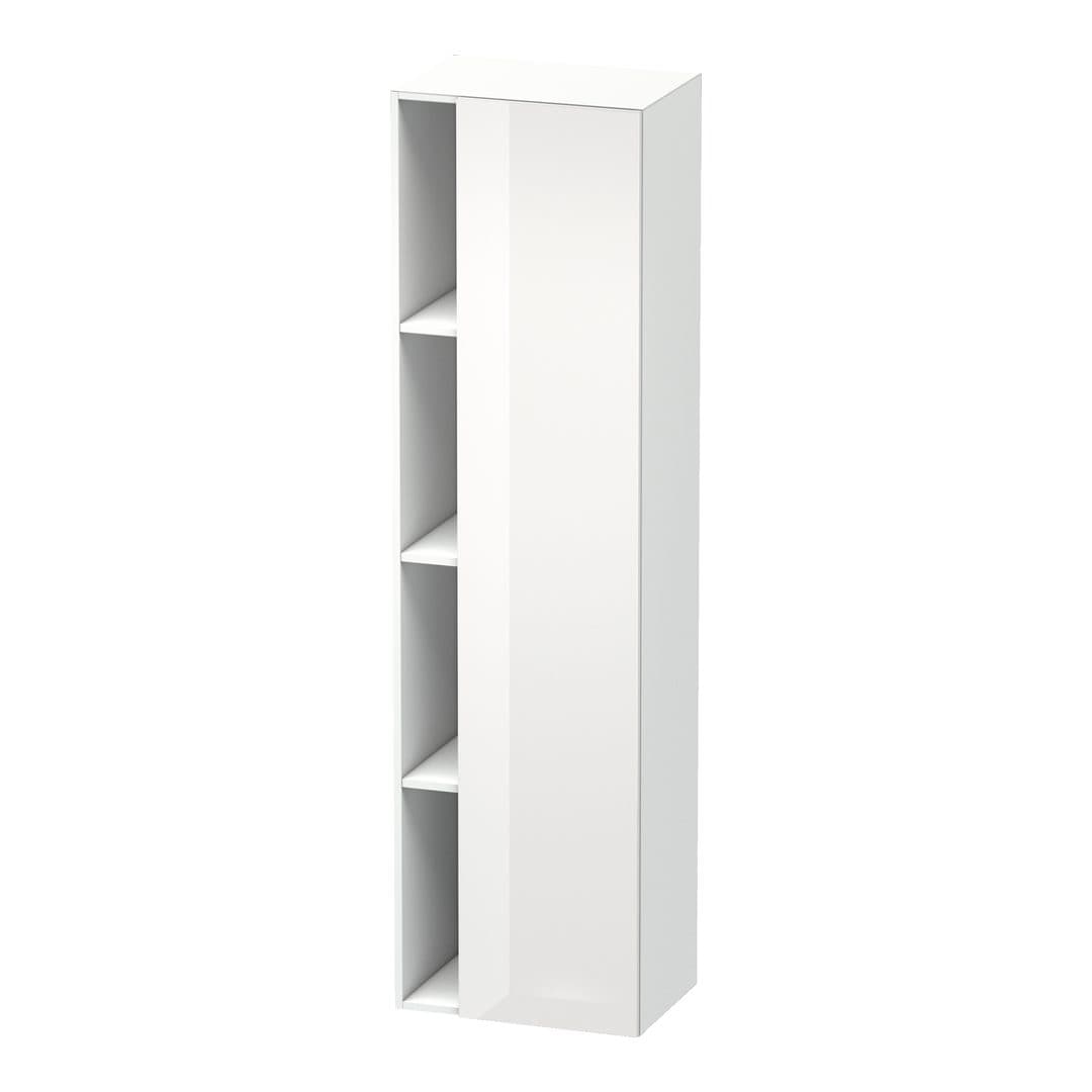 Duravit DuraStyle – Κολόνα Μπάνιου – 500 mm, 1 πόρτα, δεξιά, 500 x 360 x 1800 mm, σώμα White Matt – White High Gloss, Decor (DS1249R2218)
