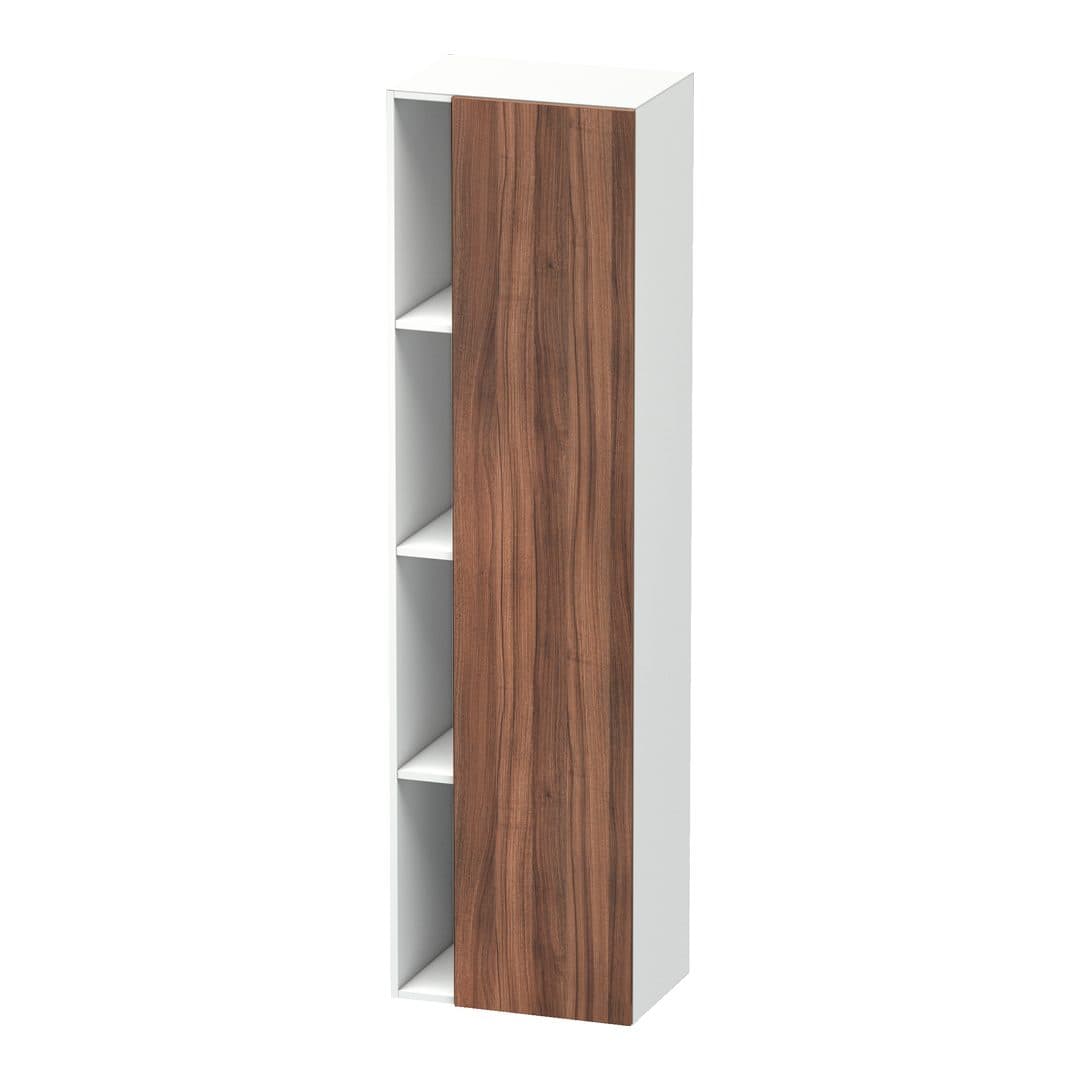 Duravit DuraStyle – Κολόνα Μπάνιου – 500 mm, 1 πόρτα, δεξιά, σώμα White Matt, 500 x 360 x 1800 mm – Walnut Matt, Decor (DS1249R7918)