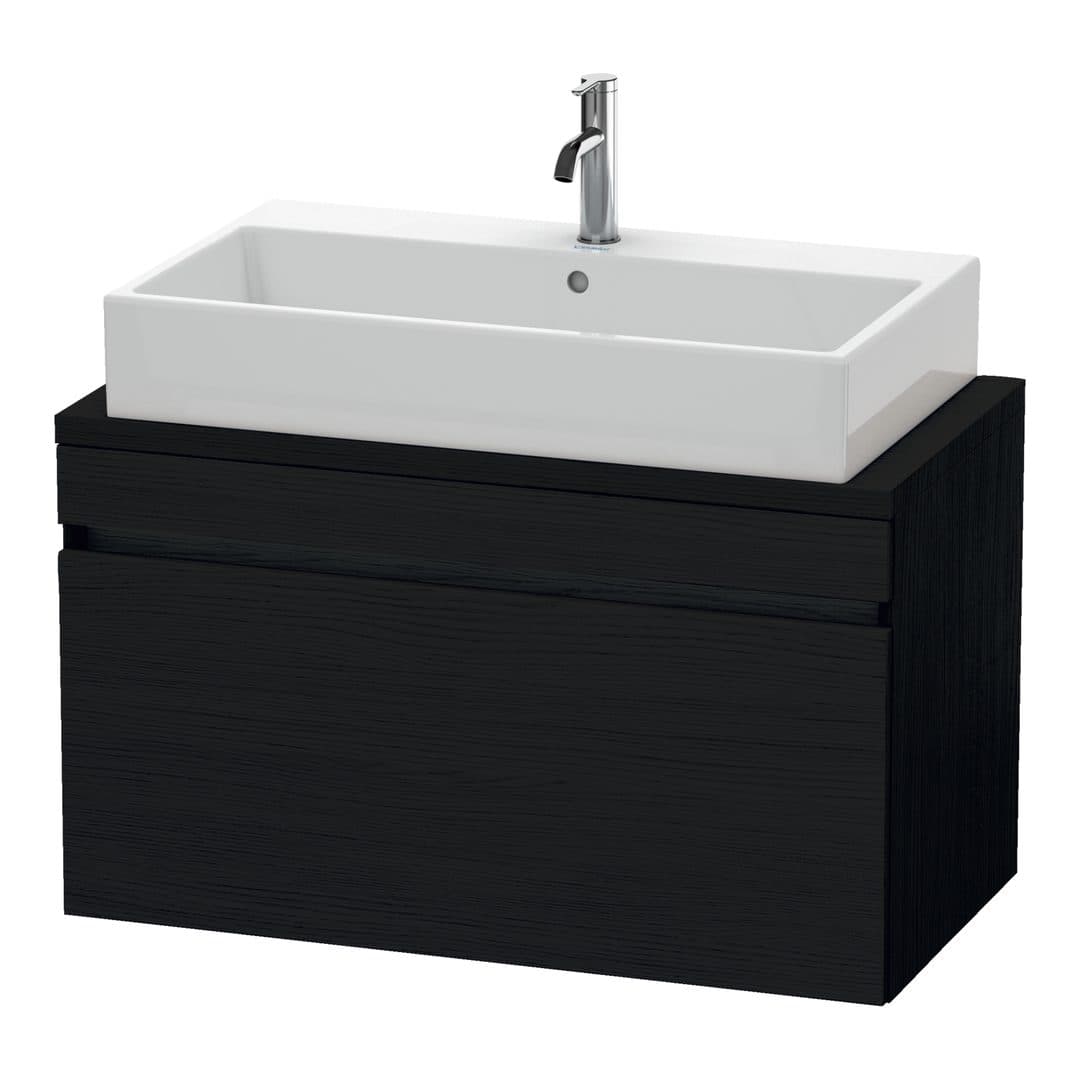 Duravit DuraStyle – Έπιπλο Νιπτήρα – 900 mm, για κονσόλα, 1 συρτάρι, νιπτήρας κέντρο, Compact – Black oak Matt, Decor (DS530301616)