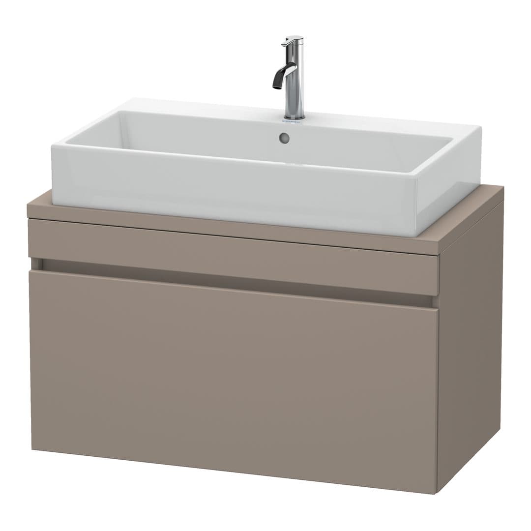 Duravit DuraStyle – Έπιπλο Νιπτήρα – 900 mm, για κονσόλα, 1 συρτάρι, νιπτήρας κέντρο, Compact – Basalte Matt, Decor (DS530304343)