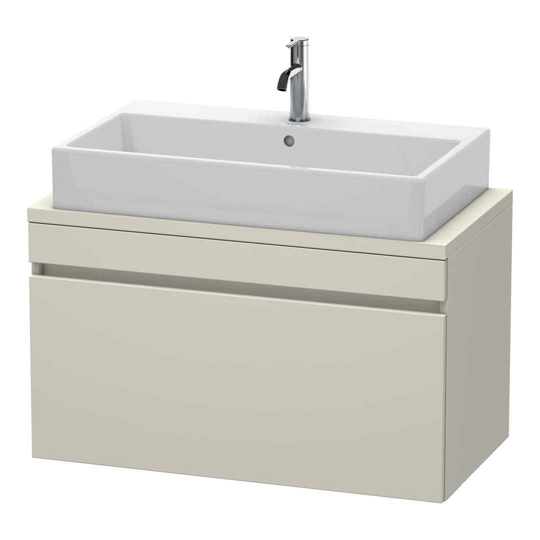 Duravit DuraStyle – Έπιπλο Νιπτήρα – 900 mm, για κονσόλα, 1 συρτάρι, νιπτήρας κέντρο, Compact – Taupe Matt, Decor (DS530309191)